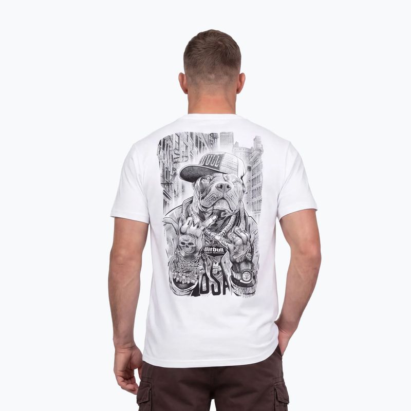 Férfi póló Pitbull Avenue white 3