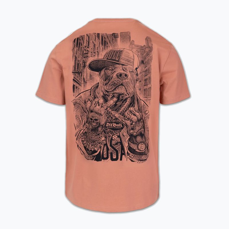 Férfi póló Pitbull Avenue pale salmon 2