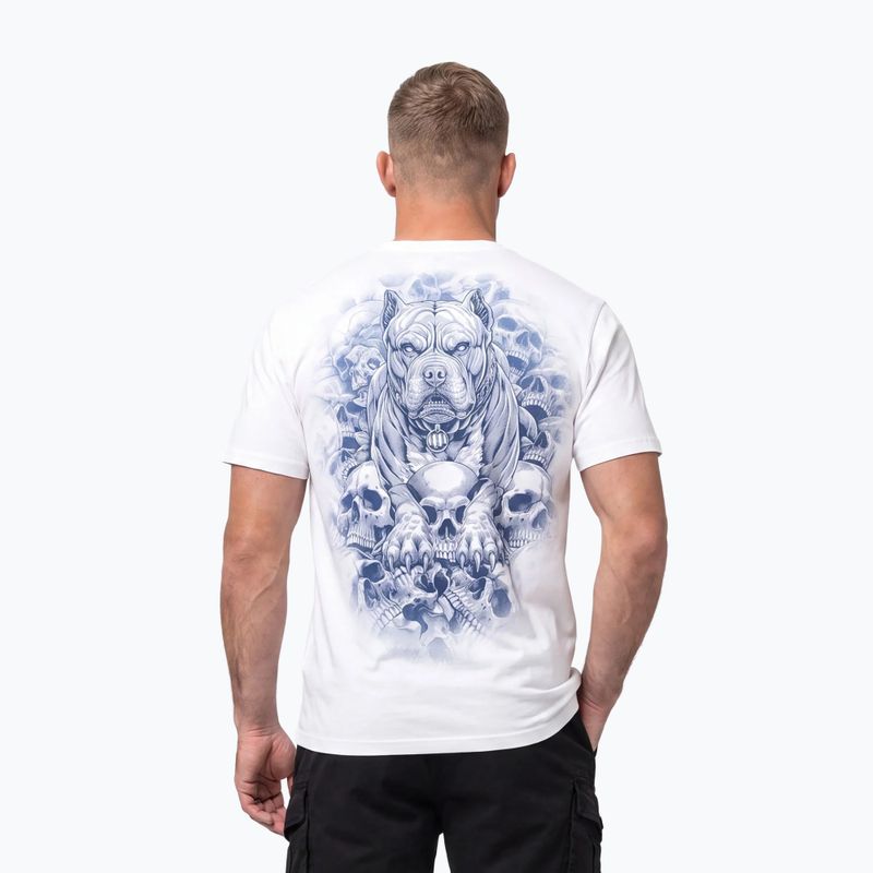 Férfi póló Pitbull Guardian Angel white 9