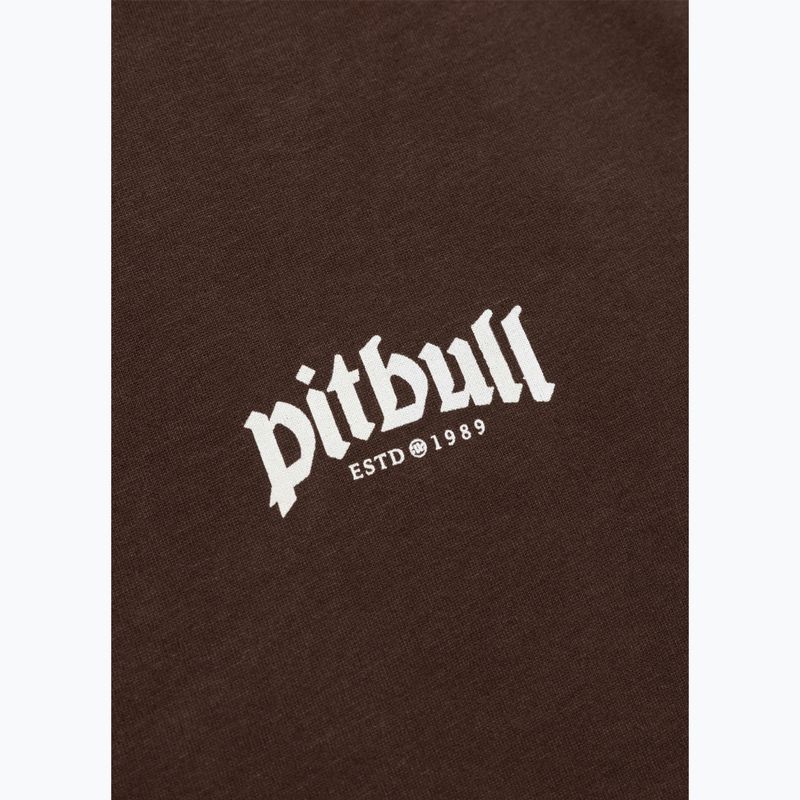 Férfi póló Pitbull O'Side Small chocolate 4