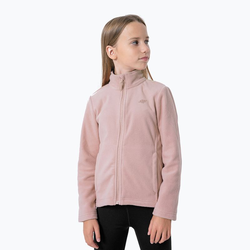 Gyermek 4F fleece pulóver rózsaszín HJZ22-JPLD001 6