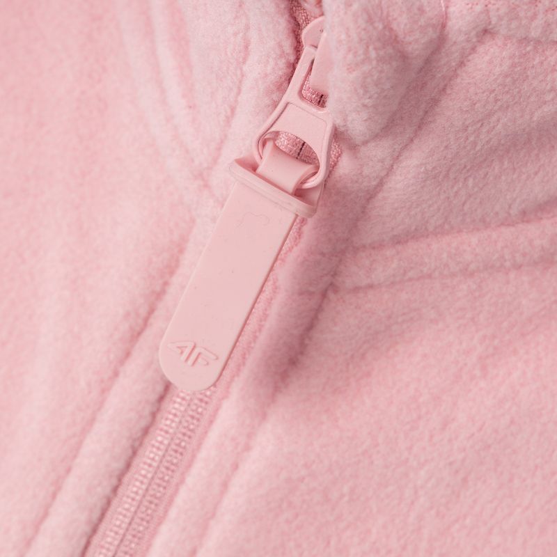 Gyermek 4F fleece pulóver rózsaszín HJZ22-JPLD001 5