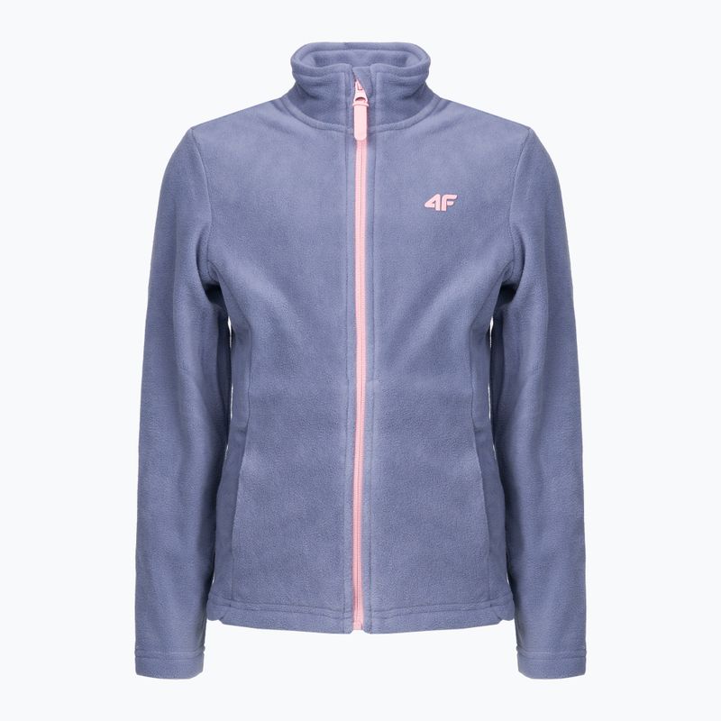 Gyermek fleece pulóver 4F szürke HJZ22-JPLD001
