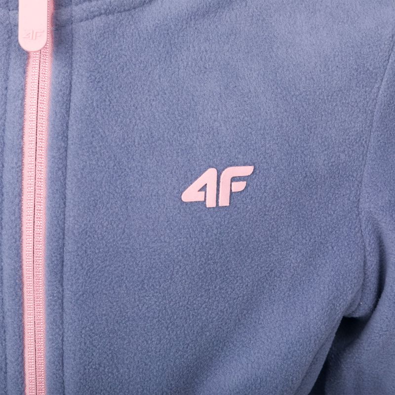 Gyermek fleece pulóver 4F szürke HJZ22-JPLD001 3