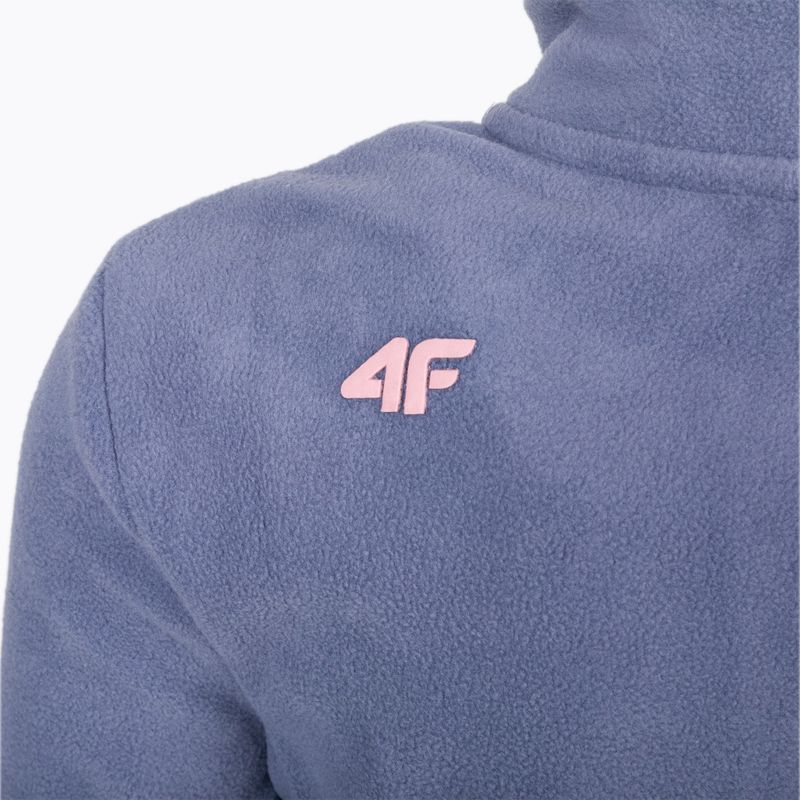 Gyermek fleece pulóver 4F szürke HJZ22-JPLD001 5