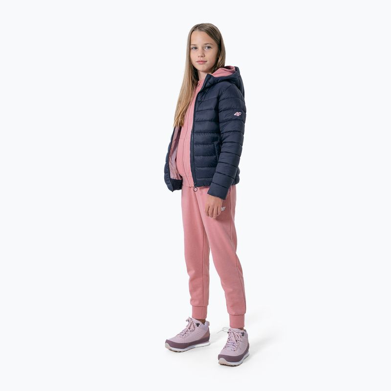Gyermek 4F pehelypaplan kabát tengerészkék HJZ22-JKUDP001 2