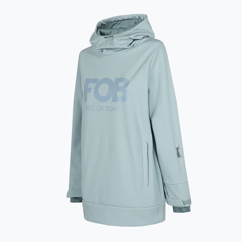 Női snowboard dzseki 4F SFD001F softshell világoskék H4Z22-SFD001F 7