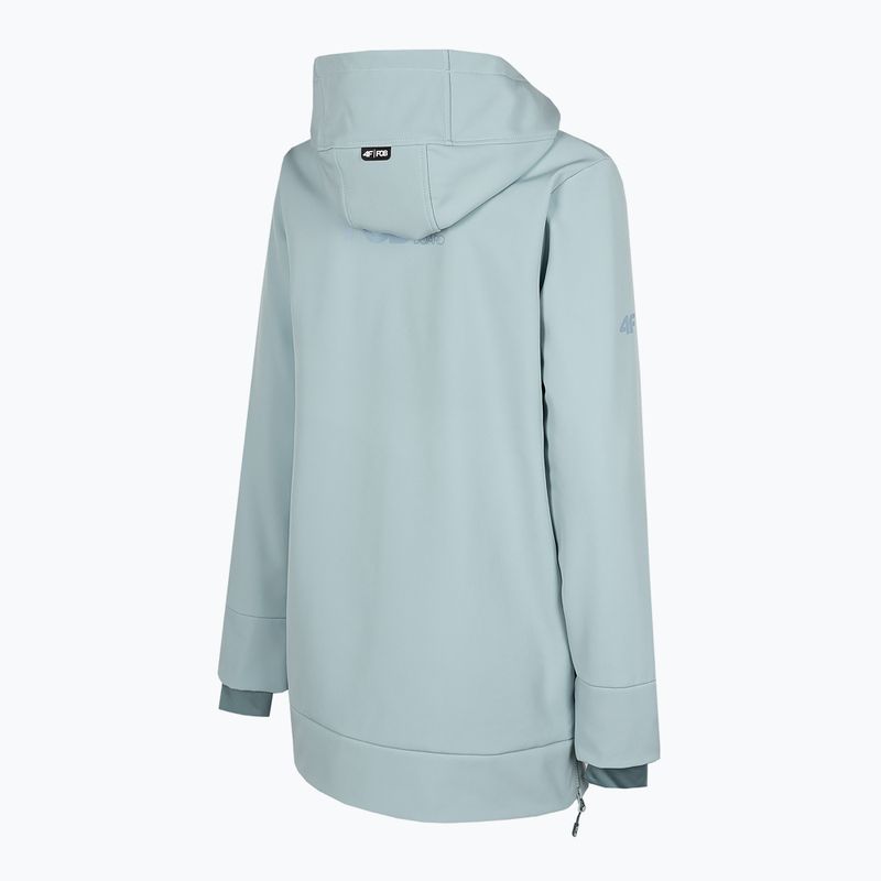 Női snowboard dzseki 4F SFD001F softshell világoskék H4Z22-SFD001F 8