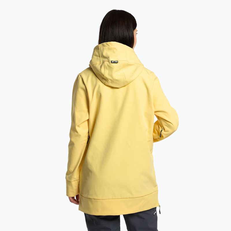 Női snowboard dzseki 4F SFD001F softshell sárga H4Z22-SFD001F 3
