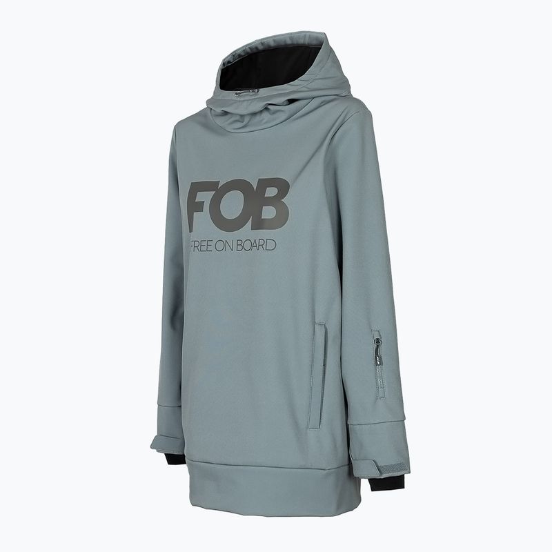 Női snowboard dzseki 4F SFD001F softshell kék H4Z22-SFD001F 7