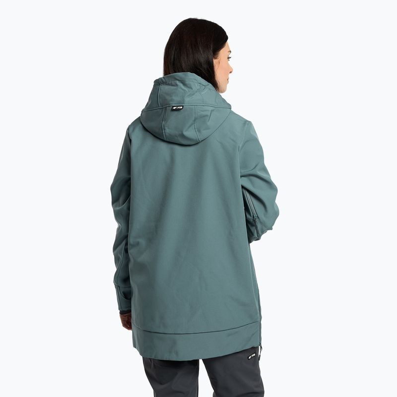 Női snowboard dzseki 4F SFD001F softshell kék H4Z22-SFD001F 3