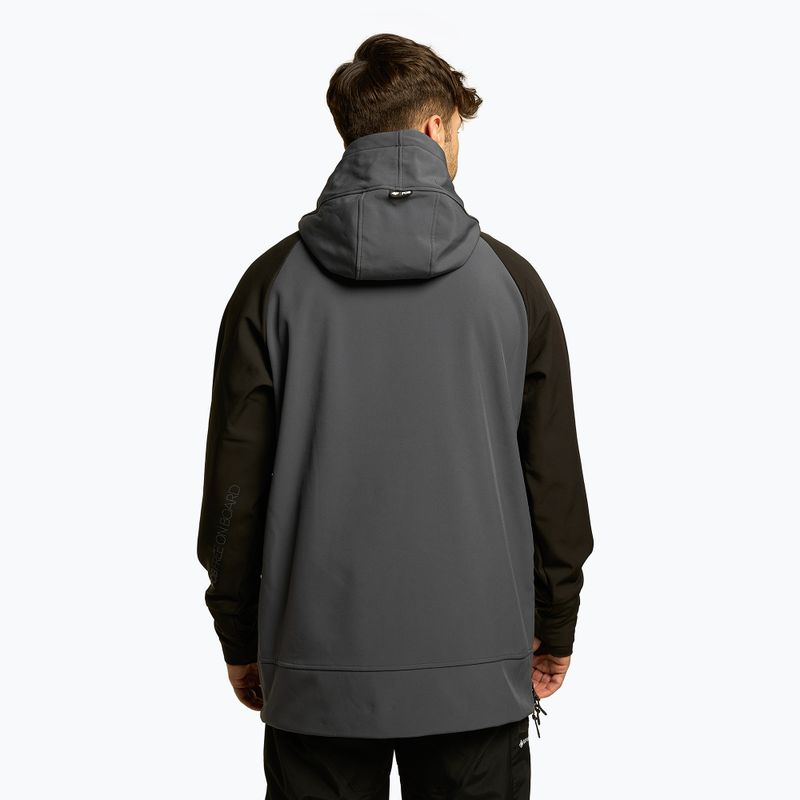 Férfi 4F snowboard dzseki grafit H4Z22-SFM001F 3