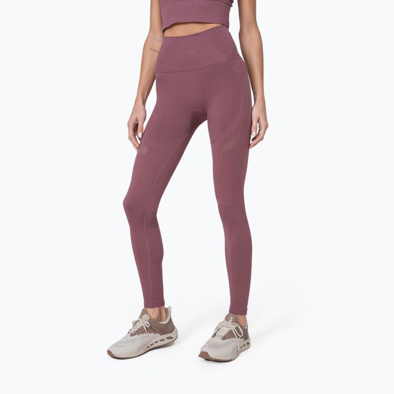 Női varrás nélküli leggings 4F H4Z22-SPDF012 lila