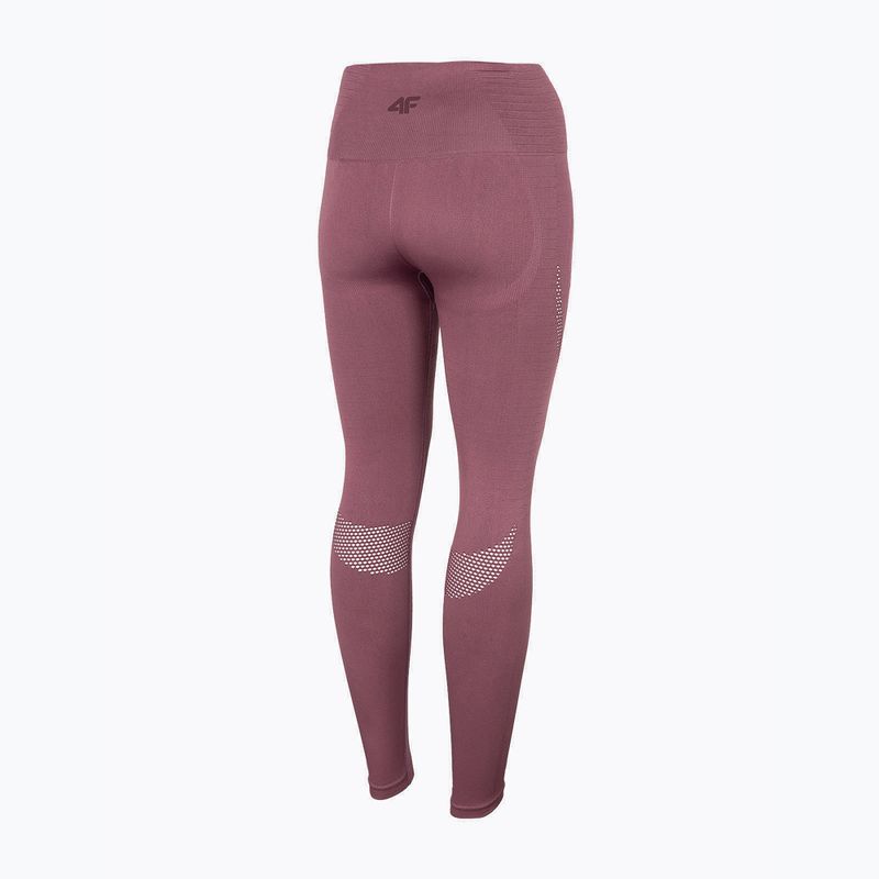 Női varrás nélküli leggings 4F H4Z22-SPDF012 lila 4