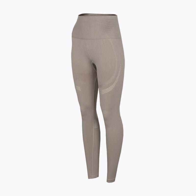 Női varrás nélküli leggings 4F H4Z22-SPDF012 bézs színű 3