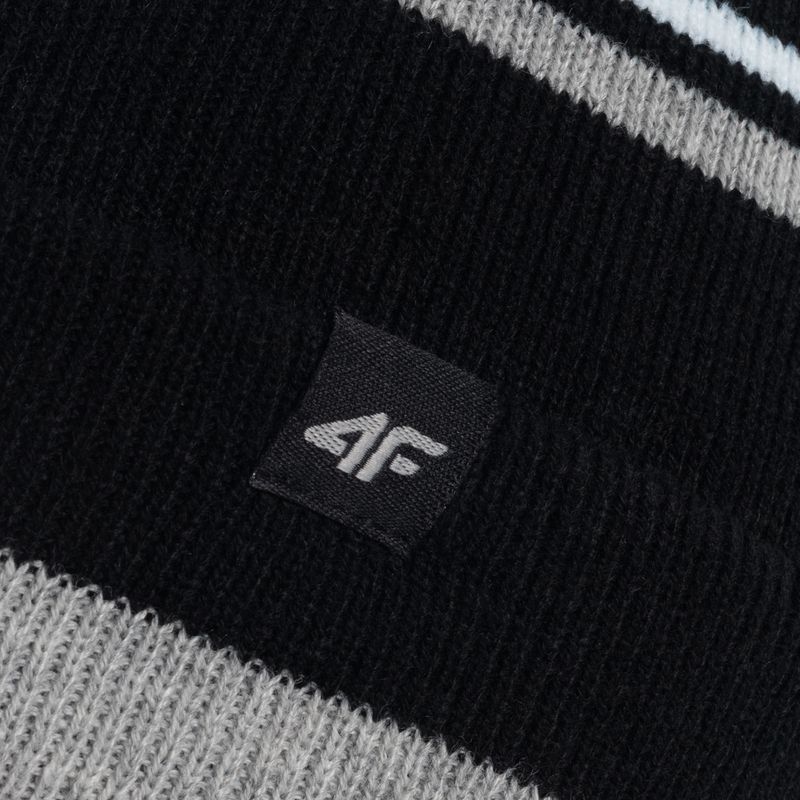 Gyermek téli sapka 4F fekete HJZ22-JCAM005 4