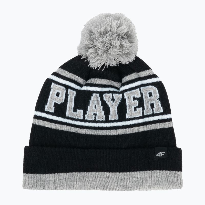 Gyermek téli sapka 4F fekete HJZ22-JCAM005 5