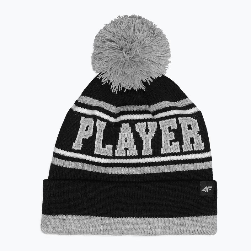 Gyermek téli sapka 4F fekete HJZ22-JCAM005 7