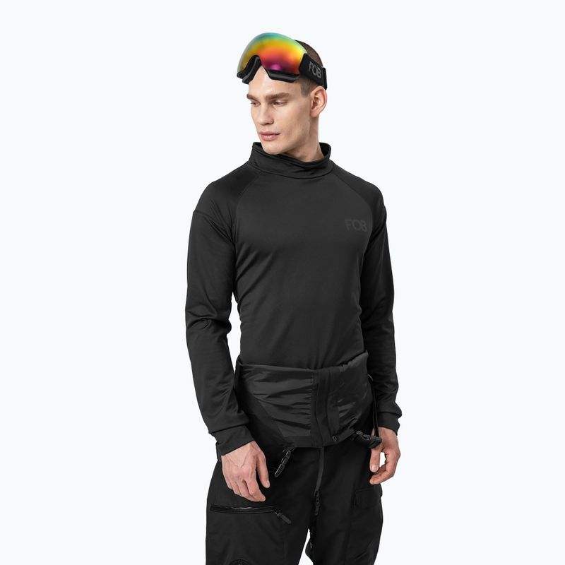 Férfi termoaktív pulóver 4F BIMD033 deep black