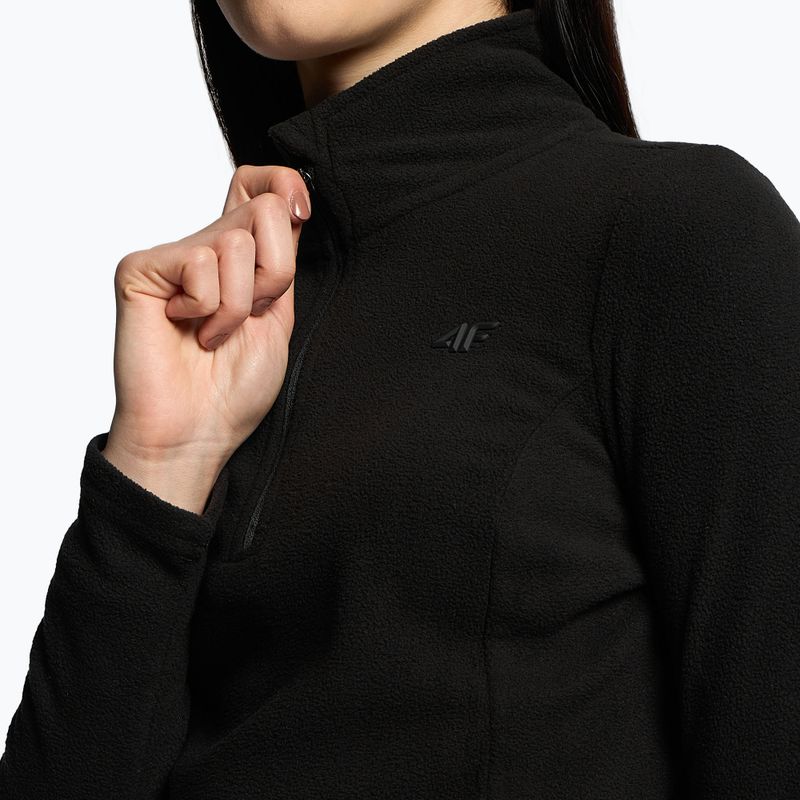 Női sí pulóver 4F BIDP010 fleece fekete H4Z22-BIDP010 4