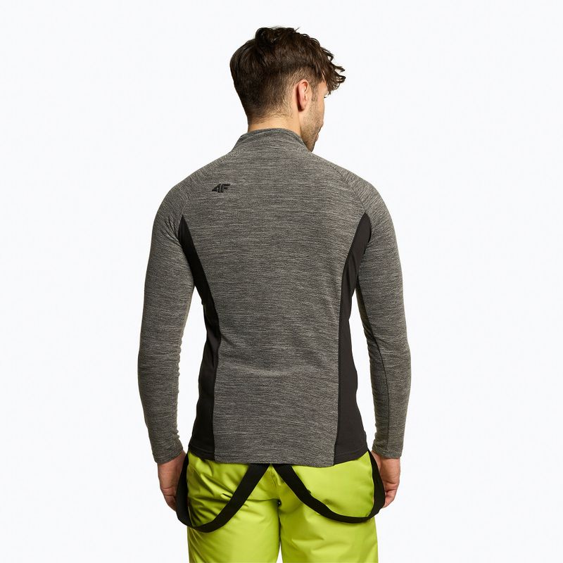 Férfi sí pulóver 4F BIMP011 fleece szürke H4Z22-BIMP011 3