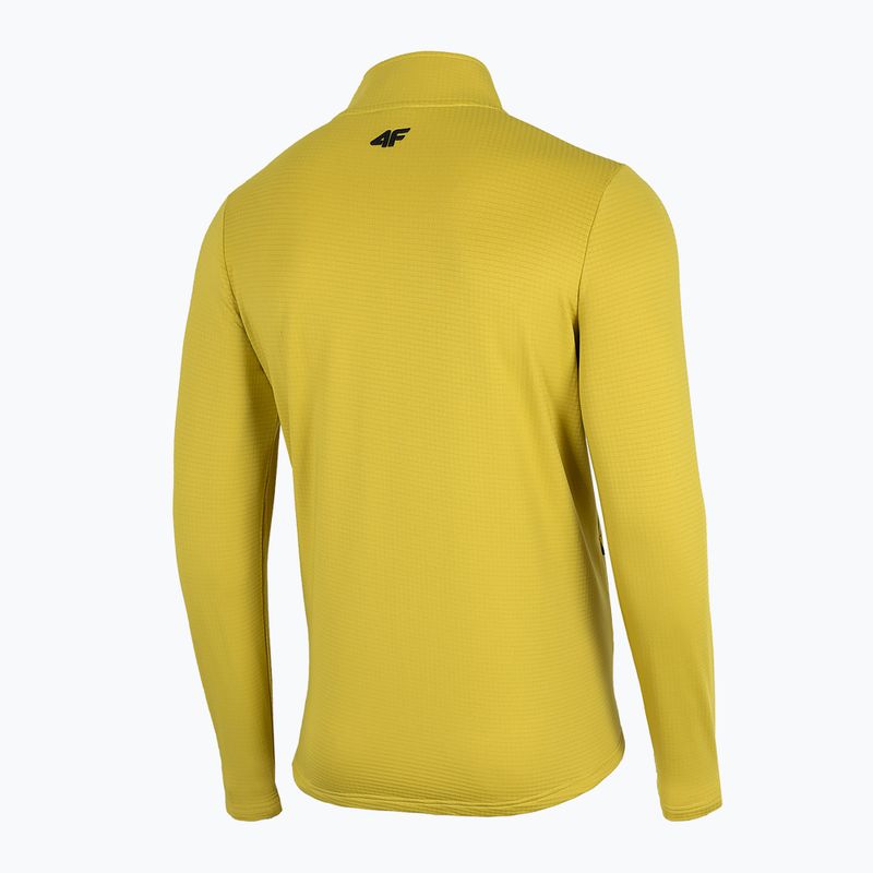 Férfi 4F fleece pulóver sárga H4Z22-PLM013 4