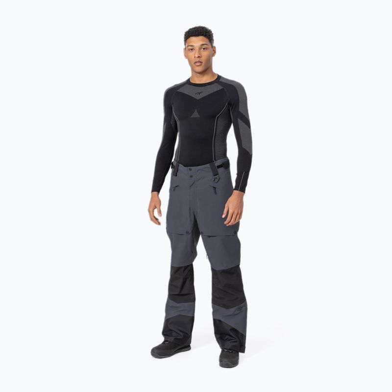 Férfi 4F snowboard nadrág sötétszürke H4Z22-SPMS001 3