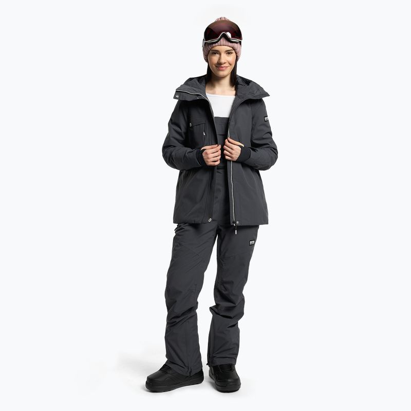 Női snowboard dzseki 4F sötétszürke H4Z22-KUDS001 2