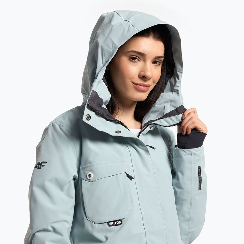 Női snowboard dzseki 4F kék H4Z22-KUDS001 4