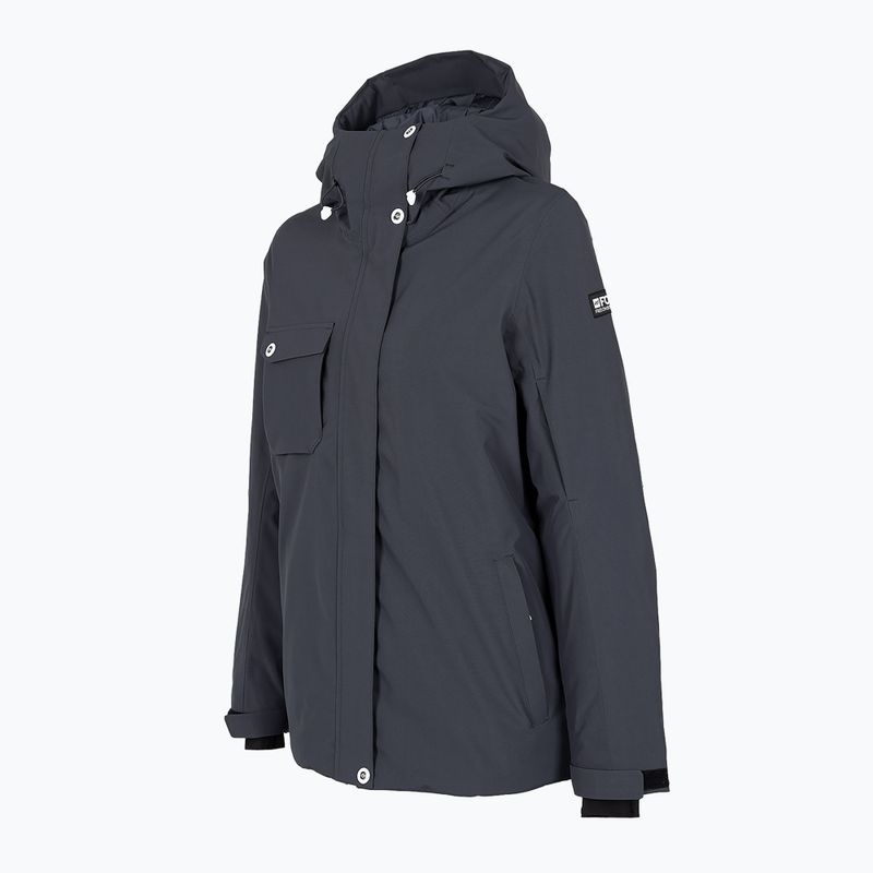 Női snowboard dzseki 4F sötétszürke H4Z22-KUDS001 8