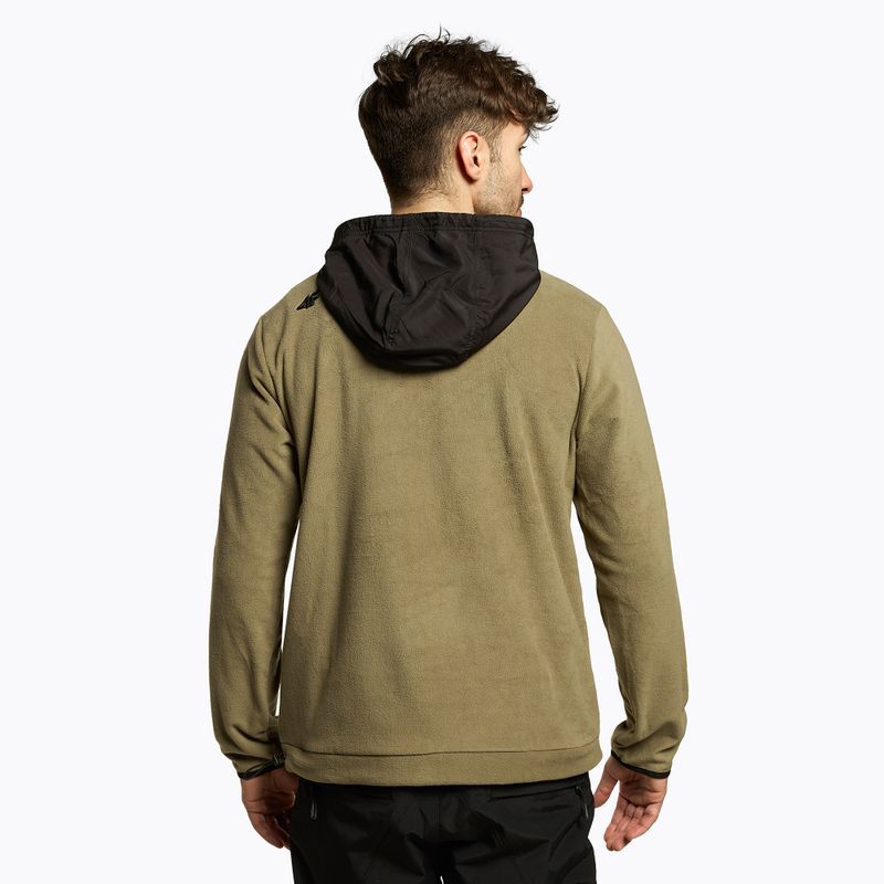 Férfi 4F PLM011 khaki színű snowboard melegítő H4Z22-PLM011 3