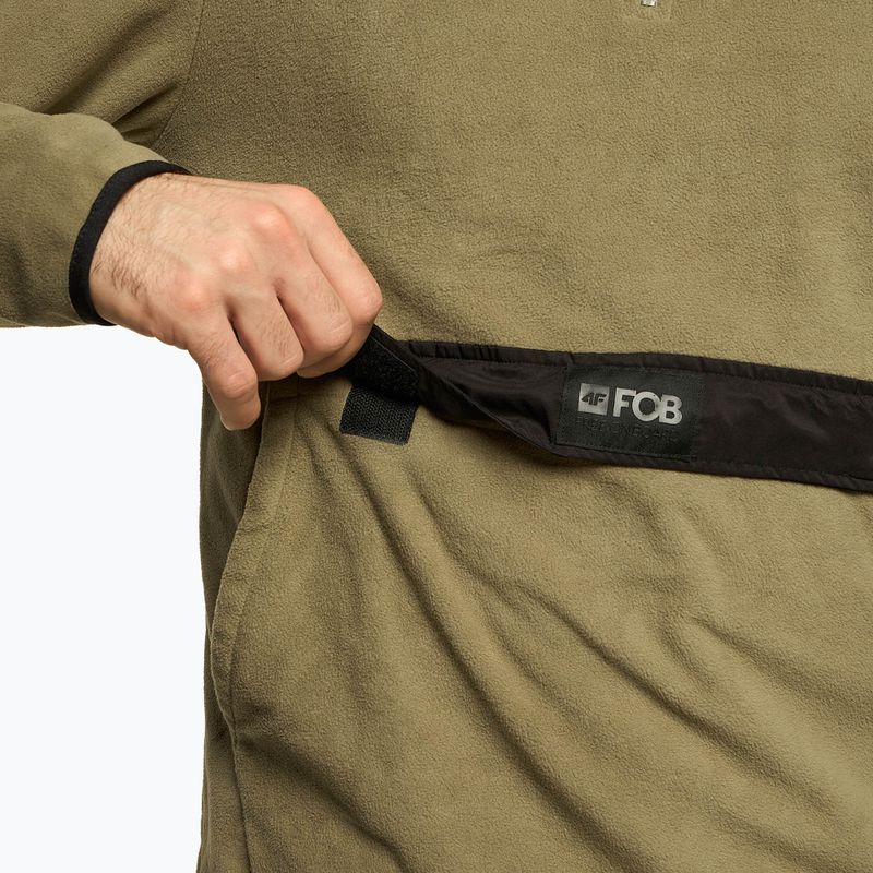 Férfi 4F PLM011 khaki színű snowboard melegítő H4Z22-PLM011 5