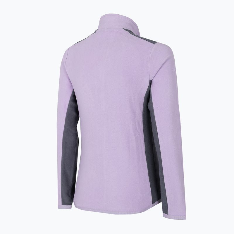 Női 4F fleece pulóver lila H4Z22-PLD014 3