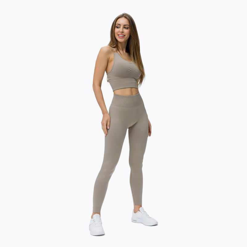 Női varrás nélküli leggings STRONG POINT Shape & Comfort Push Up bézs 1139 2