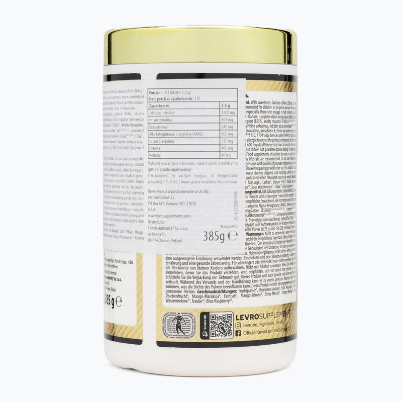 Edzés előtti táplálékkiegészítő Fitness Authority Levrone Gold Maryland Muscle Machine 385 g exotic 2