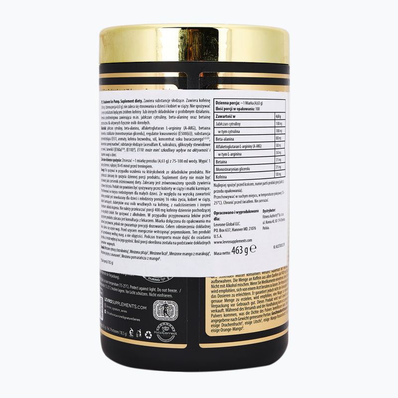 Edzés előtti táplálékkiegészítő Fitness Authority Levrone Shaaboo Ice Pump 463 g icy dragon fruit 2