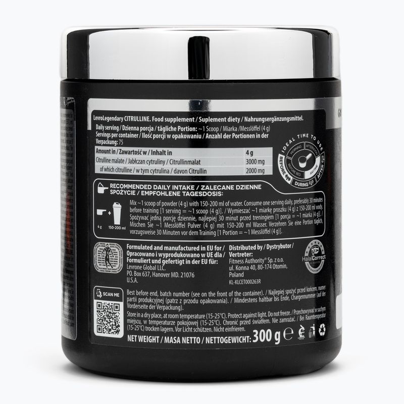 Aminosavak Fitness Authority Levrone Levrole Citrulline 300 g citrus/peach 2