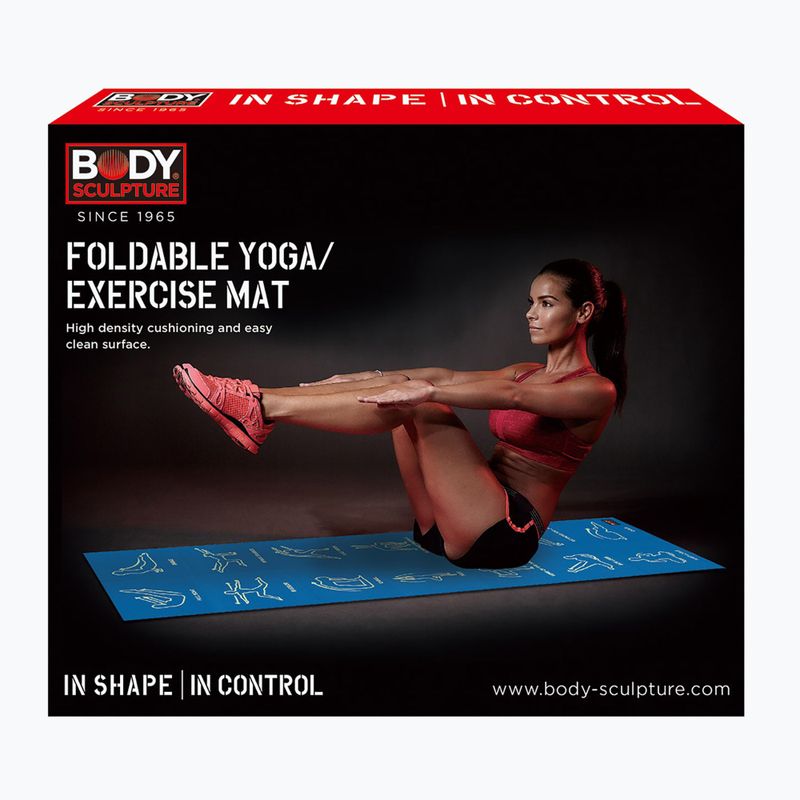 Fitneszszőnyeg Body Sculpture BB 8301 4 mm blue 6