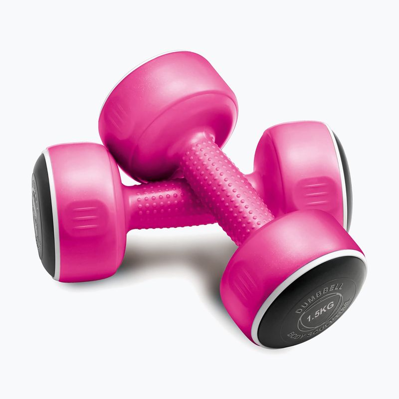 Kézisúlyzó szett állvánnyal Body Sculpture Smart Bw 108T 19 kg pink/yellow/black 2