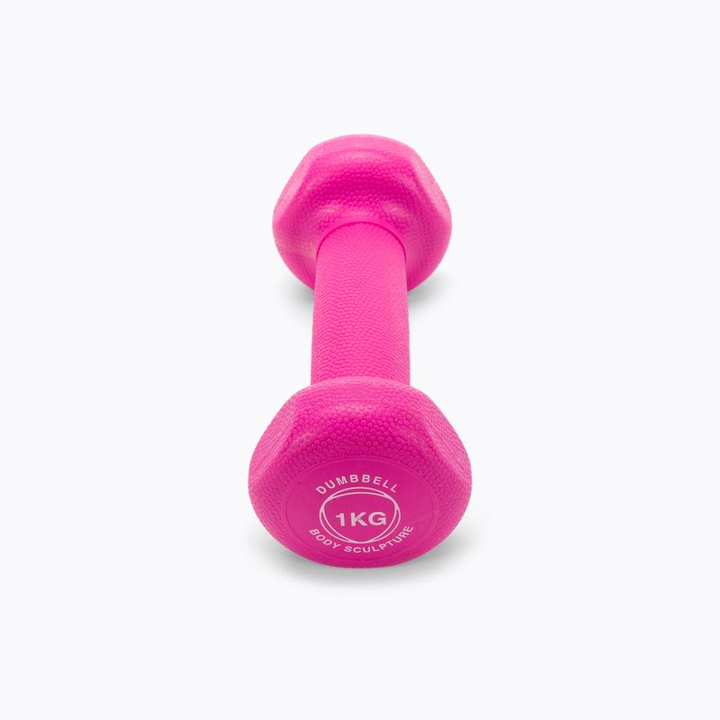 Body Sculpture 1 kg-os neoprén súlyzó rózsaszín BW 131_1KG 3