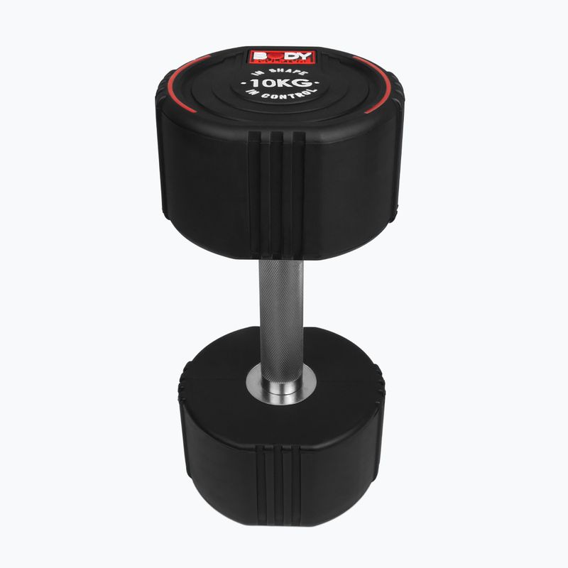 Gumizott kézi súlyzó Body Sculpture TPU BW 133 10 kg black 3