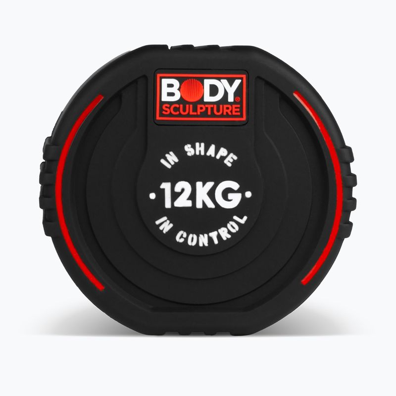 Gumizott kézi súlyzó Body Sculpture TPU BW 133 12 kg black 4