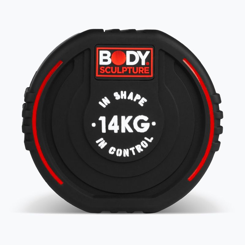 Gumizott kézi súlyzó Body Sculpture TPU BW 133 14 kg black 4