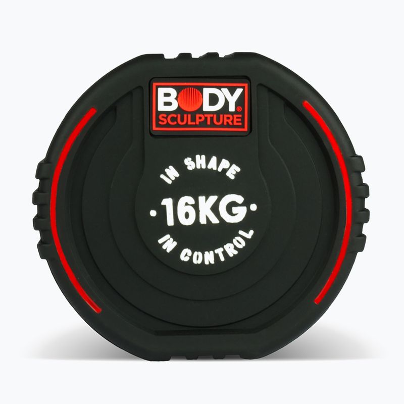Gumizott kézi súlyzó Body Sculpture TPU BW 133 16 kg black 4
