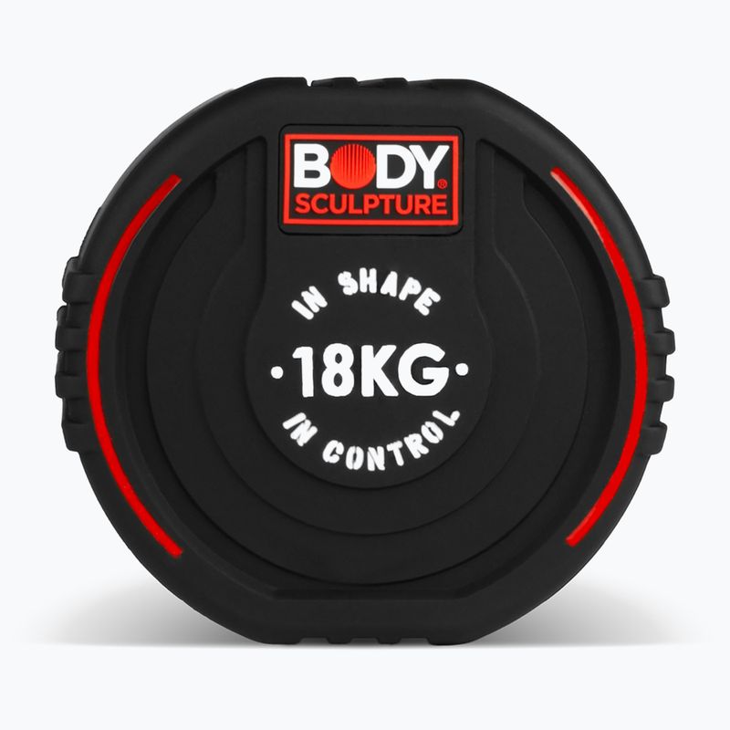 Gumizott kézi súlyzó Body Sculpture TPU BW 133 18 kg black 4
