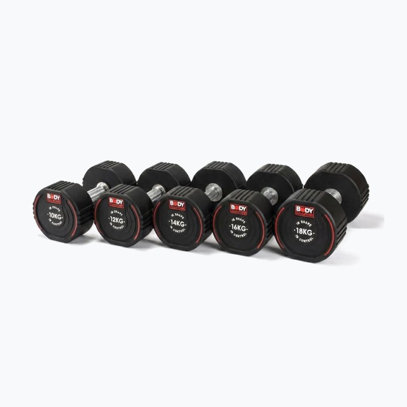 Gumizott kézi súlyzó Body Sculpture TPU BW 133 18 kg black 8