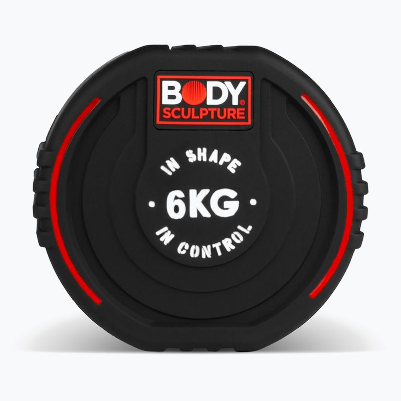 Gumizott kézi súlyzó Body Sculpture TPU BW 133 6 kg black 4