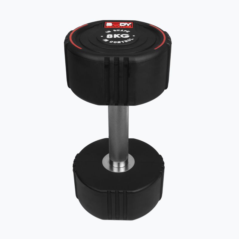 Gumizott kézi súlyzó Body Sculpture TPU BW 133 8 kg black 2