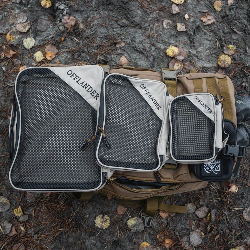Utazási tervező OFFLANDER Set 3 pack sand/black 7