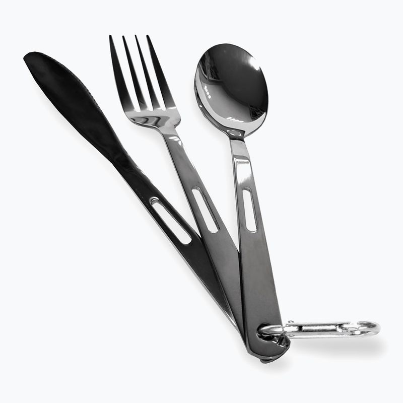 Evőeszköz készlet OFFLANDER Camping Cutlery Set with Case green 8